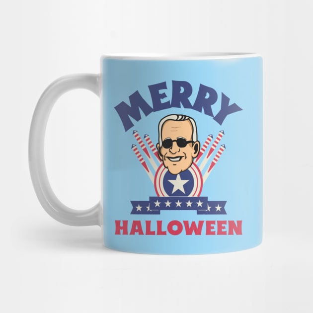 Merry Halloween - Joe Biden Funny Confused Happy 4th of July by Etopix